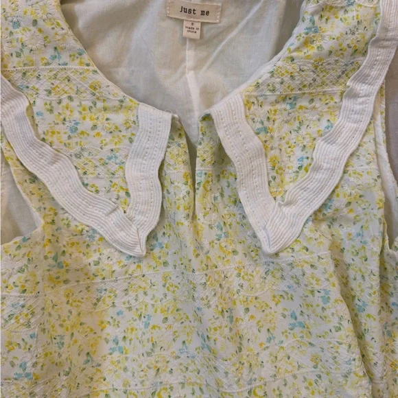 Floral Yellow ladies Dress - Picture 2 of 2